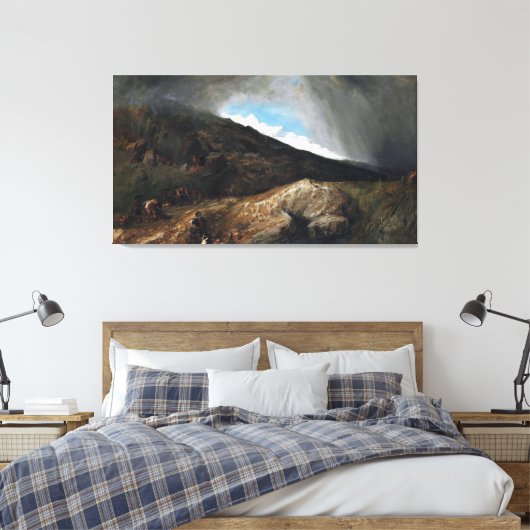 William Clarkson Stanfield Mountainous Landscape Canvas Afdruk (Insitu (Slaapkamer))