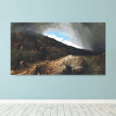 William Clarkson Stanfield Mountainous Landscape Canvas Afdruk (Insitu (Houten vloer))