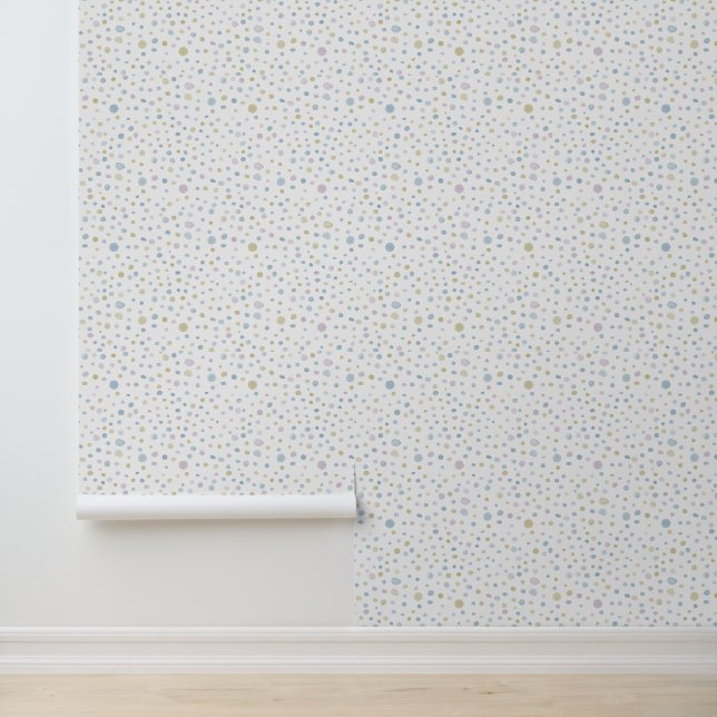 William Confetti Waterverf Stippen Behang (Applicatie)