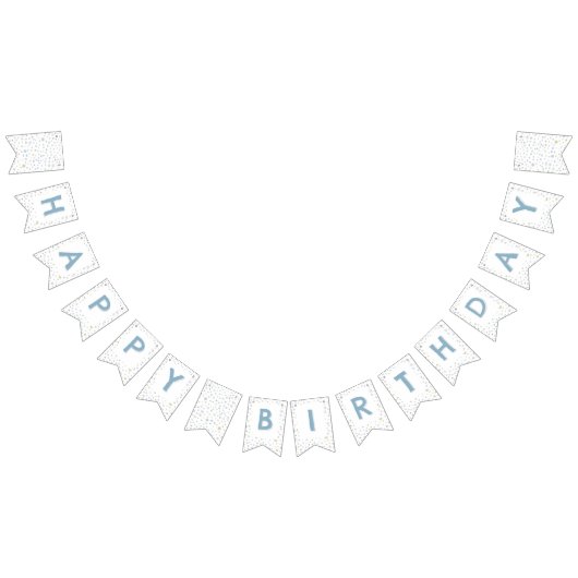 William Confetti Waterverf Stippen Bunting Flag Vlaggetjes (Alle)