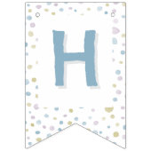 William Confetti Waterverf Stippen Bunting Flag Vlaggetjes (Tweede vlag)