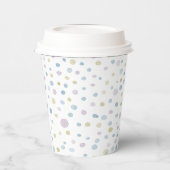 William Confetti Waterverf Stippen Paper Cup Papieren Bekers (Links)