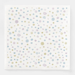 William Confetti Waterverf Stippen Papieren Servet