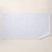 William Confetti Waterverf Stippen Strandlaken (Voorkant)