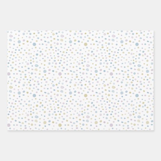 William Confetti Waterverf Stippen Wrapping Paper (Voorkant 3)