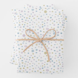 William Confetti Waterverf Stippen Wrapping Paper