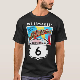 William Connecticut US 6 Large Letter Briefkaart T-shirt
