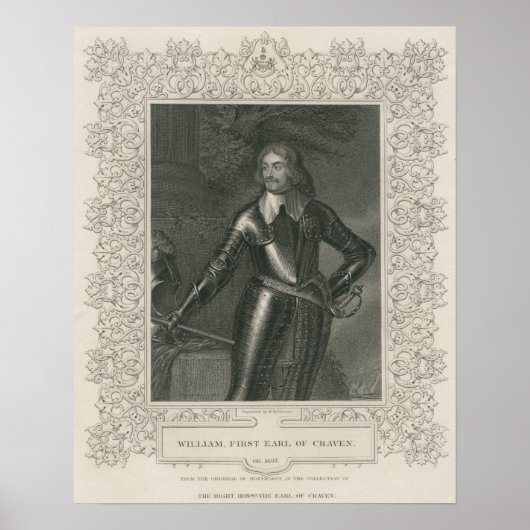 William Craven, 1st Earl of Craven Poster (Voorkant)