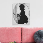 William Crotch die de organen speelt Canvas Afdruk (Insitu (Woonkamer))