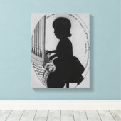 William Crotch die de organen speelt Canvas Afdruk (Insitu (Houten vloer))