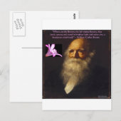 William Cullen Bryant Bloemgedicht Briefkaart (Voorkant / Achterkant)