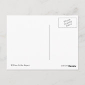 William Cullen Bryant Briefkaart (Achterkant)