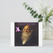 William Cullen Bryant Flower Poem Briefkaart (Staand voorkant)