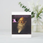 William Cullen Bryant Flower Poem Briefkaart (Staand voorkant)