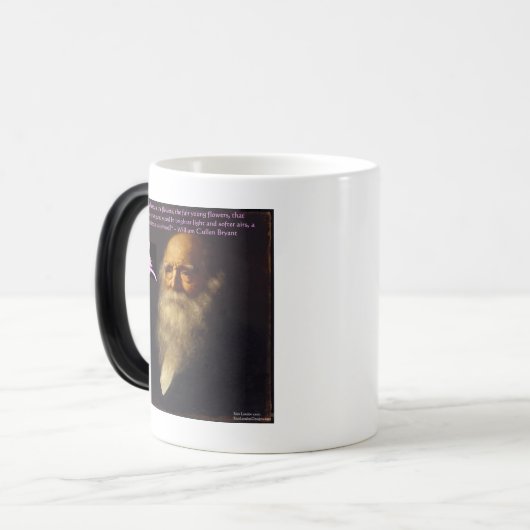 William Cullen Bryant Flower Poem Magische Mok (Voorkant links)