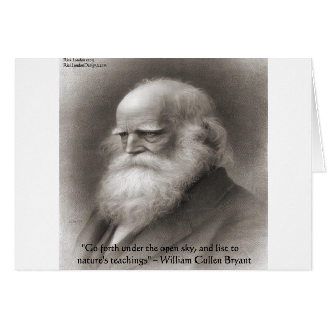 William Cullen Bryant & Natuur Citaat (Voorkant Horizontaal)
