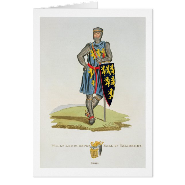 William de Longuespee, 3rd Earl of Salisbury (d.12 (Voorkant)