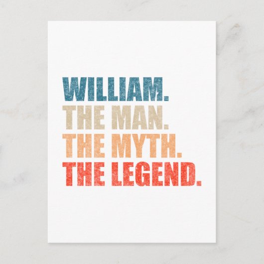 William De Man De Mythe De Legende Briefkaart (Voorkant)