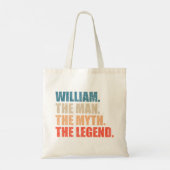 William De Man De Mythe De Legende Tote Bag (Achterkant)