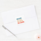 William De Man De Mythe De Legende Vierkante Sticker (Envelop)