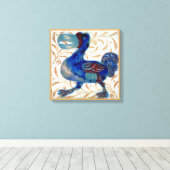 William de Morgan de dodo op doek Canvas Afdruk (Insitu (Houten vloer))
