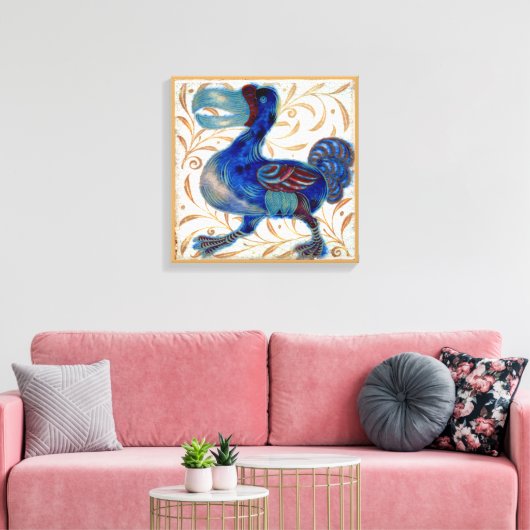 William de Morgan de dodo op doek Canvas Afdruk (Insitu (Woonkamer))