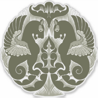 William De Morgan Groene Griffioen Vinyl Sticker