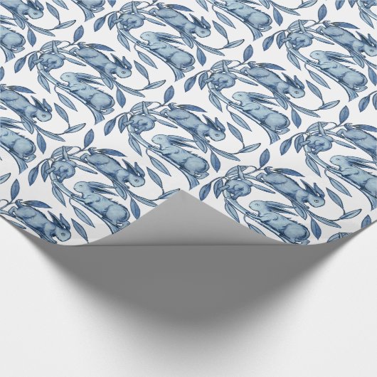 William De Morgan Rabbits Paper Wrap Cadeaupapier (Hoek)