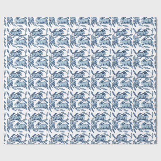 William De Morgan Rabbits Paper Wrap Cadeaupapier (Vlak)