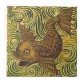 William De Morgan Repro Dolphin Tile (naar links g Tegeltje (Voorkant)
