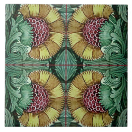 William De Morgan Victoriaans Ceramics Tegeltje