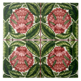 William De Morgan Victoriaans Ceramics Tegeltje