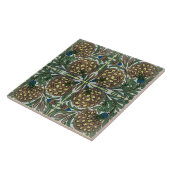 William De Morgan Victoriaans Ceramics Tegeltje (Zijkant)