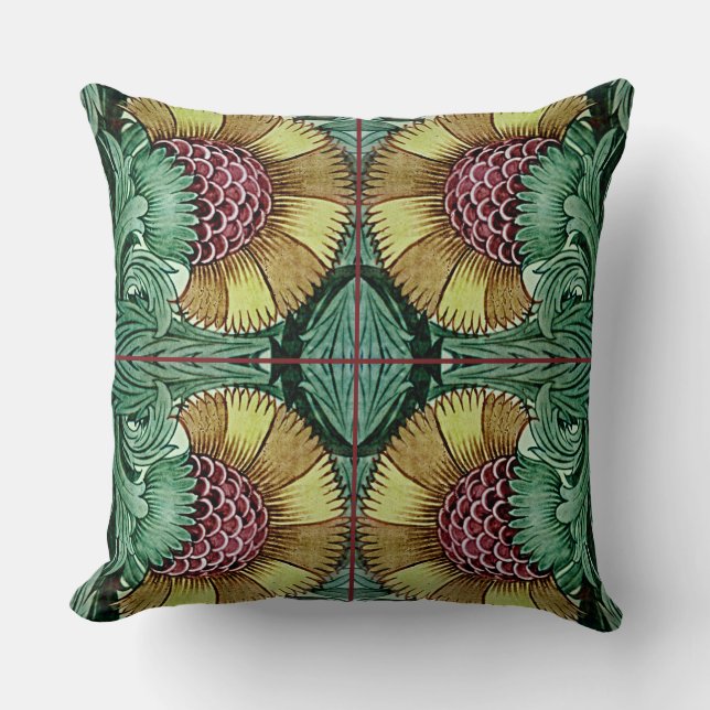 William De Morgan Victoriaans Cushions Kussen (Voorkant)