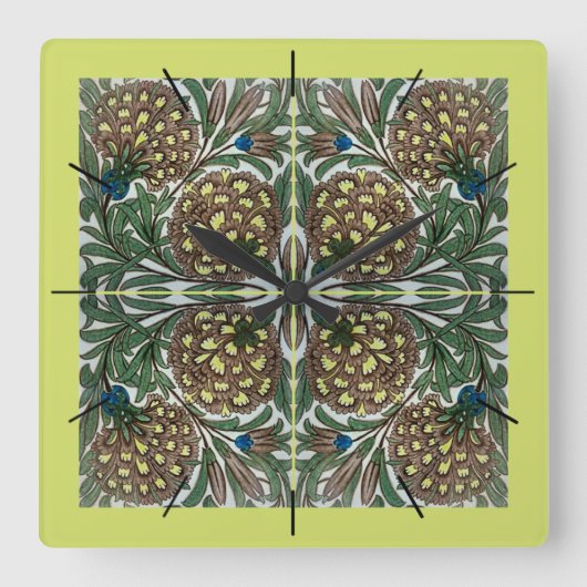 William De Morgan Victoriaans klokken (Voorkant)