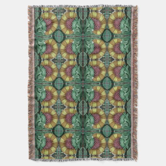 William De Morgan Victoriaans Textiles Deken (Voorkant Verticaal)