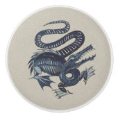 William De Morgan's "Croco-Duck" keramische knop (Voorkant)