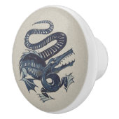 William De Morgan's "Croco-Duck" keramische knop (Rechts)