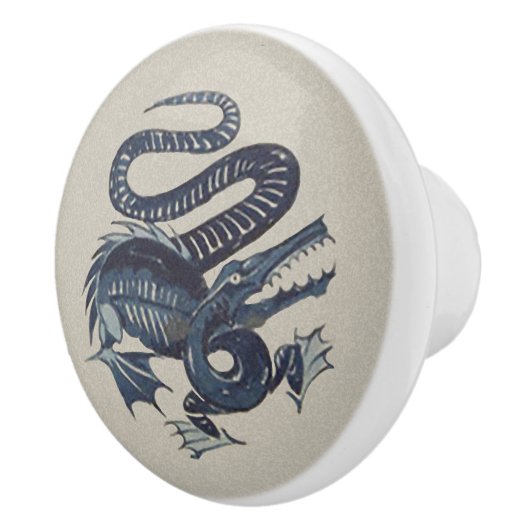 William De Morgan's "Croco-Duck" keramische knop (Rechts)