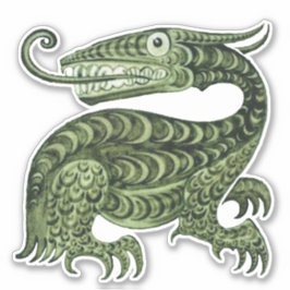 William De Morgan's Jabberwock Vinyl Sticker