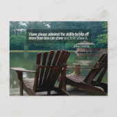 William DeMille Inspirerend citaat "Bijt af" Briefkaart (Voorkant)