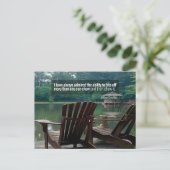 William DeMille Inspirerend citaat "Bijt af" Briefkaart (Staand voorkant)