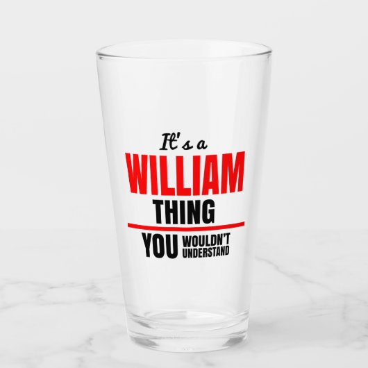 William ding dat je niet zou begrijpen. glas (Voorkant)