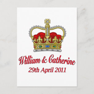 William en Catherine 29 april 2011 Briefkaart