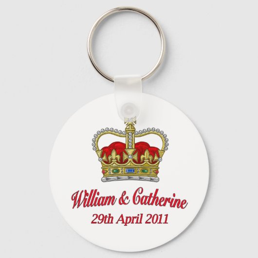William en Catherine 29 april 2011 Sleutelhanger (Voorkant)
