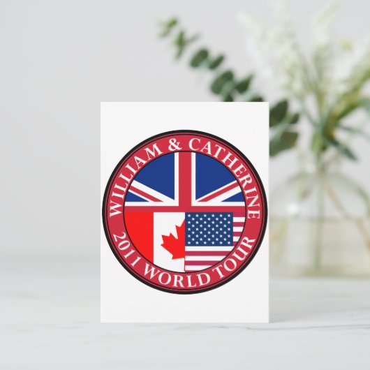 William en Catherine Briefkaart (Staand voorkant)