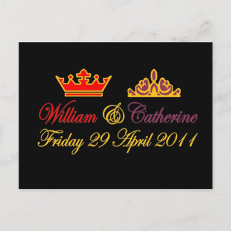 William en Catherine Royal Wedding Briefkaart
