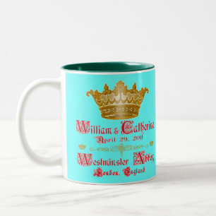 William en Catherine Royal Wedding Cup Tweekleurige Koffiemok