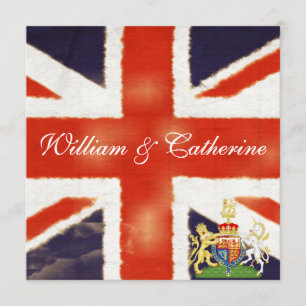 William en Catherine Royal Wedding Party Invite Kaart