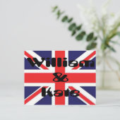William en Kate Briefkaart (Staand voorkant)